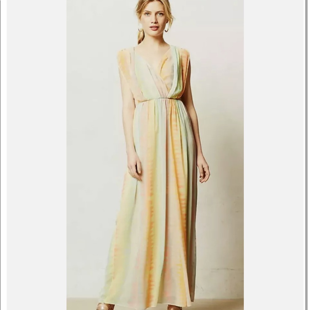 Anthropologie Fleur Wood Solen Maxi Dress size 2